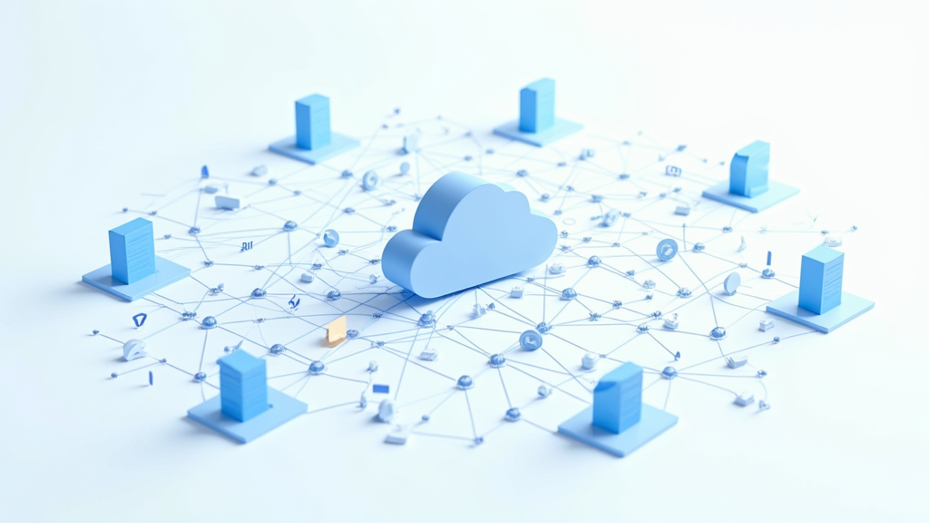 Placeholder graphic showing cloud networks and server icons